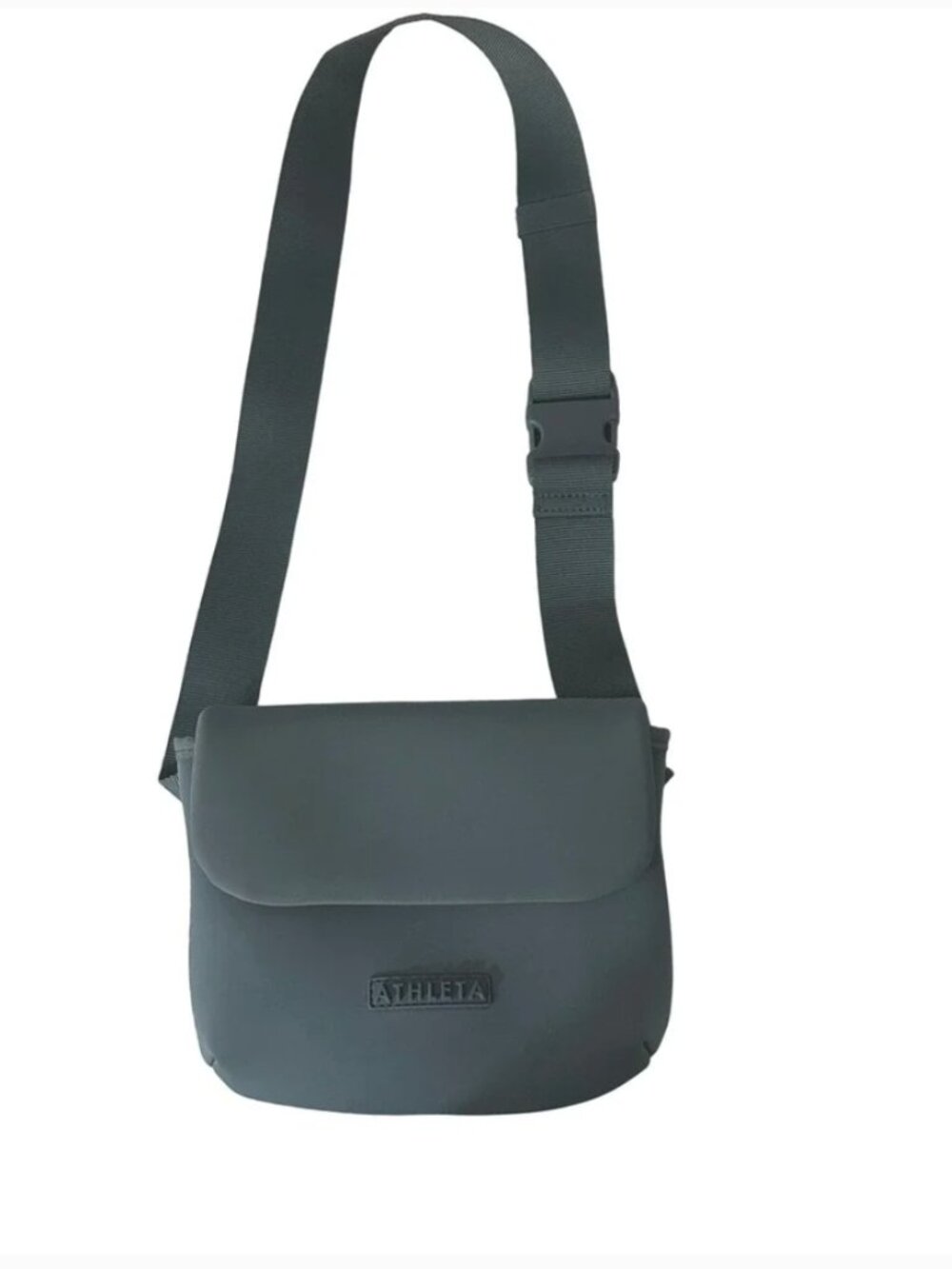 Athleta Excursion Diem Crossbody, Grey Teal, Neoprene, Sporty and Roomy! - Picture 7 of 7